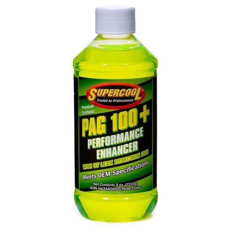 PAG Oil 100 Viscosity with Performance Enhancer & U/V Dye 8oz - TSI ...
