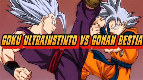 Goku Ultra Instinto Vs Gohan Bestia Dragon Ball Super Manga 103