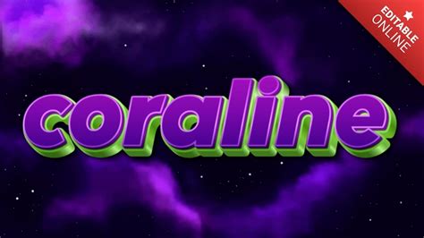 Coraline Text Effect Generator