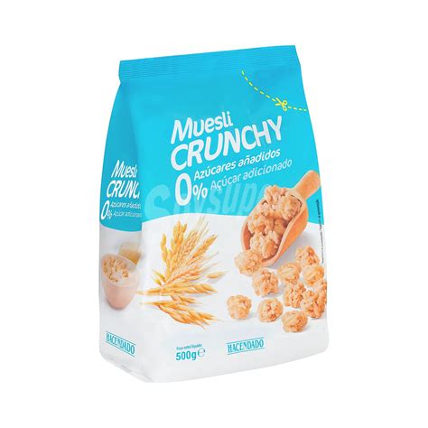 Hacendado Cereal Muesli Crujiente Azucares A Adidos Paquete G