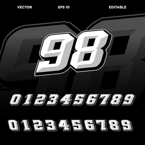 Premium Vector | Racing number design template vector