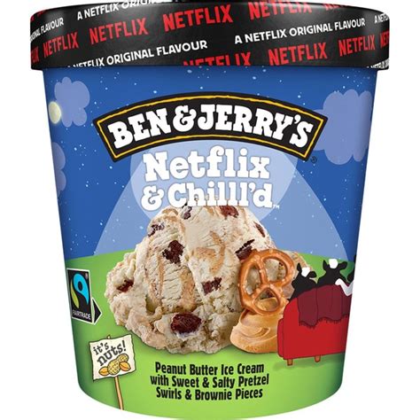 Netflix Chilll D Helado De Crema De Cacahuete Pretzels Y Brownie