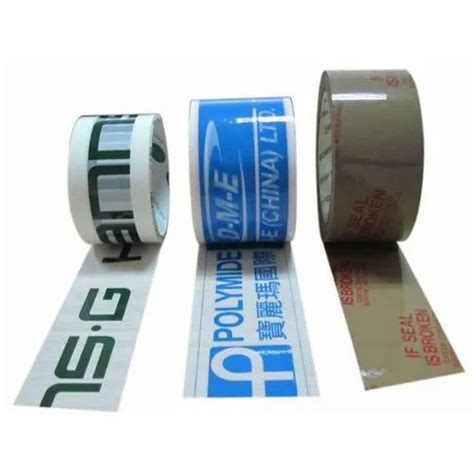 65 Meter 24 Mm Custom Printed Bopp Tapes Feature Water Proof