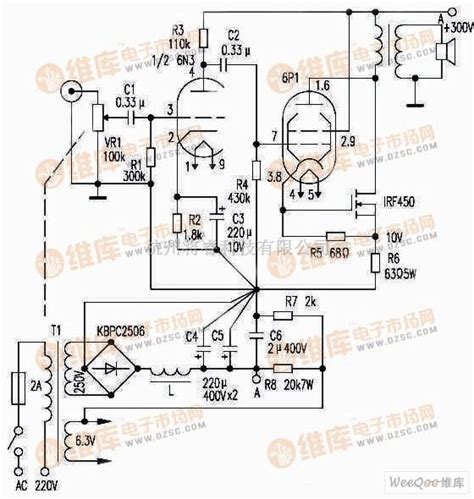 电子管功放中的输出功率为18w的甲类功放电路图 将睿