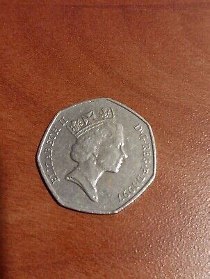 Queen Elizabeth Ii D G Reg F D Fifty Pence Uk Coin Ebay