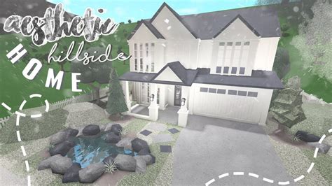 Aesthetic Hillside Home Roblox Bloxburg Youtube