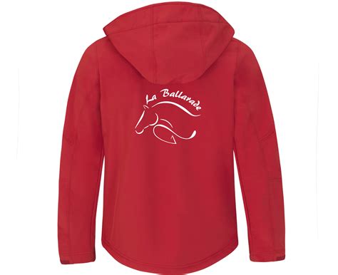 SOFTSHELL enfant Centre équestre La Ballarade Rouge BC651