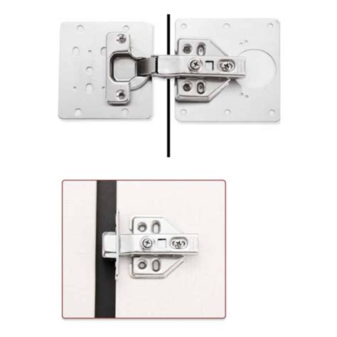 Outlou Hinge Kit Hinge Kit Hinge Kit Plate For Cabinet Stainless Kitchen Door Hinge Plate Kit