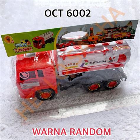 Jual MAINAN OCT 6002 TRUK TANGKI PERTAMINA BENSIN TANKI MINYAK TRUCK