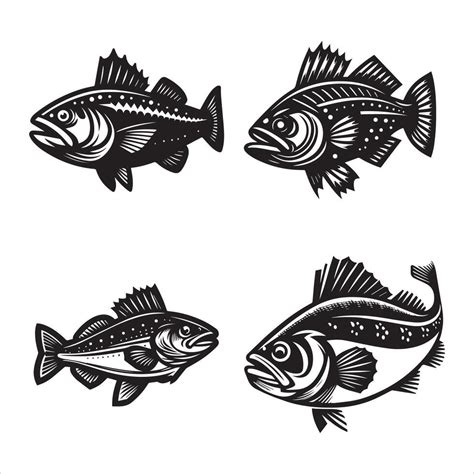 Cod Fish Silhouette Icon Graphic Logo Design 44568306 Vector Art At