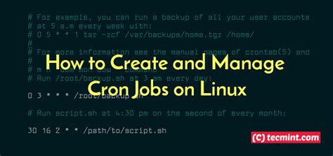 How To Use Crontab In Linux Howto Techno