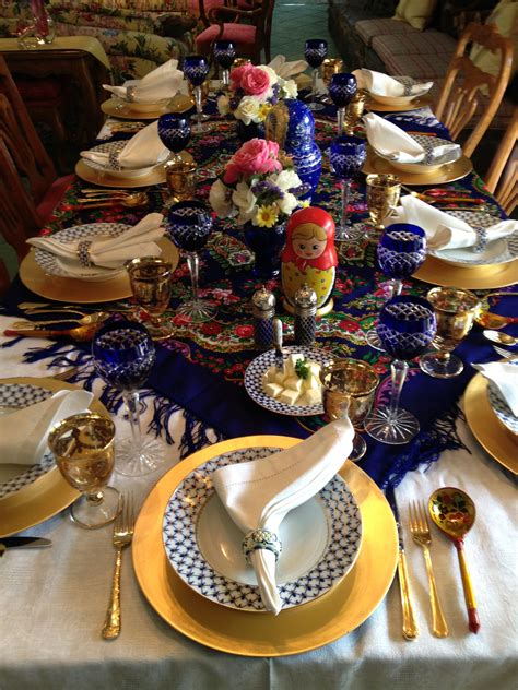 Russian Dinner Party Feast Private Chef Event Table Setting
