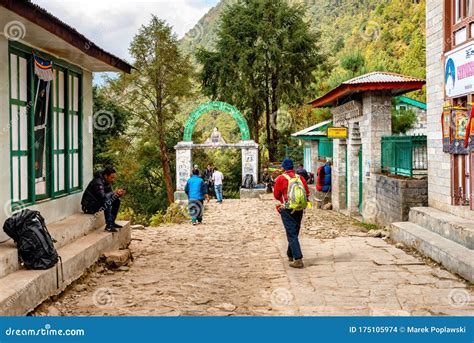 Lukla Village And Lukla Airport Khumbu Valley Solukhumbu Everest