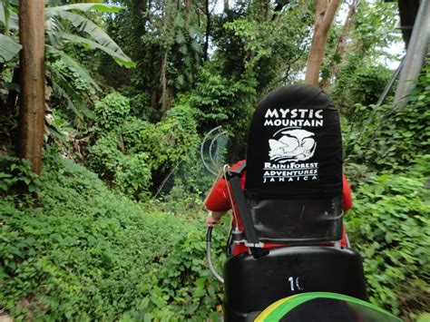 Travel To Jamaica Mystic Mountain Bobsled Ride In Ocho Rios Jamaica