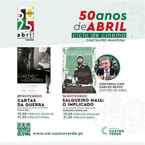 Rádio Castrense Castro Verde promove Ciclo de Cinema 50 anos de Abril