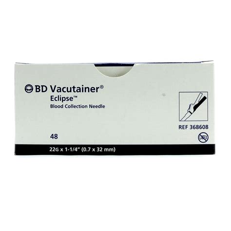 Vacutainer® Eclipse™ Blood Collection Needle 22 G X 1 14 Black With