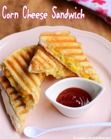 Corn Cheese Sandwich Recipe Raks Kitchen Recipe Corn Cheese Corn