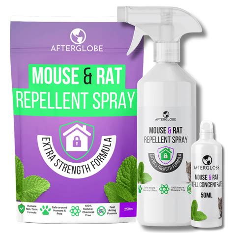 Buy Afterglobe Mouse Repellent Spray Extra Strength Peppermint Rat And Mice Deterrent 100