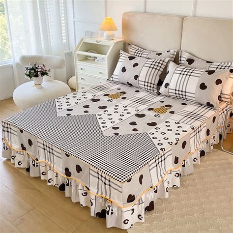 New On Product1pc 100 Polyester Printed Fitted Sheet Mattress Set Cover