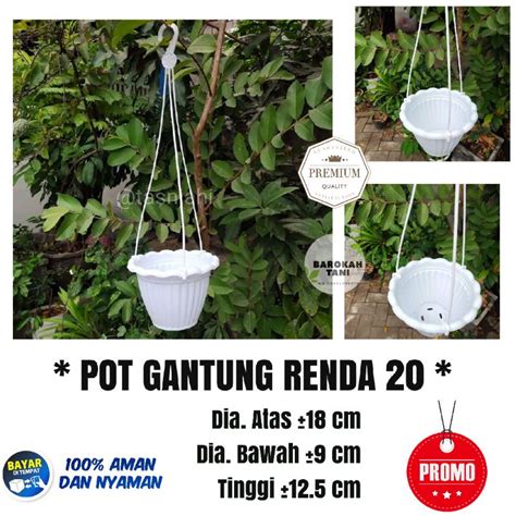 Jual Pot Gantung Pumba Pot Gantung Pumba Uk Warna Putih Hitam