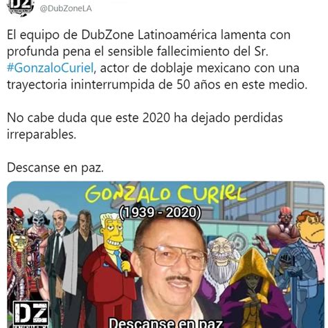 Luto En El Doblaje Mexicano Murió Gonzalo Curiel La Voz De Kent