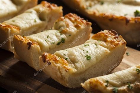 Toasted Cheese and Garlic Bread — Stock Photo © bhofack2 #44893663