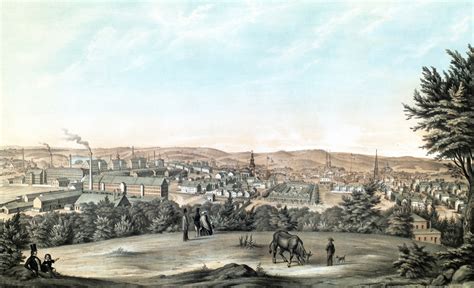 Beautifully restored view of Lawrence, MA from 1854 - KNOWOL