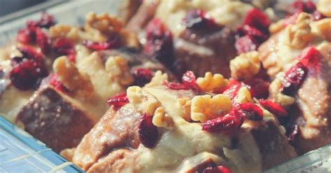 Cranberry Bread Pudding Recipe