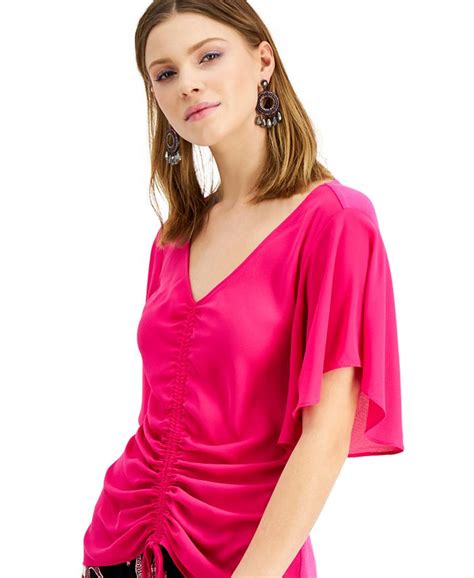 Inc International Concepts Ruched Top Created For Macys Macys