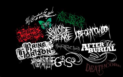 Deathcore Bands By Demolishlove On Deviantart