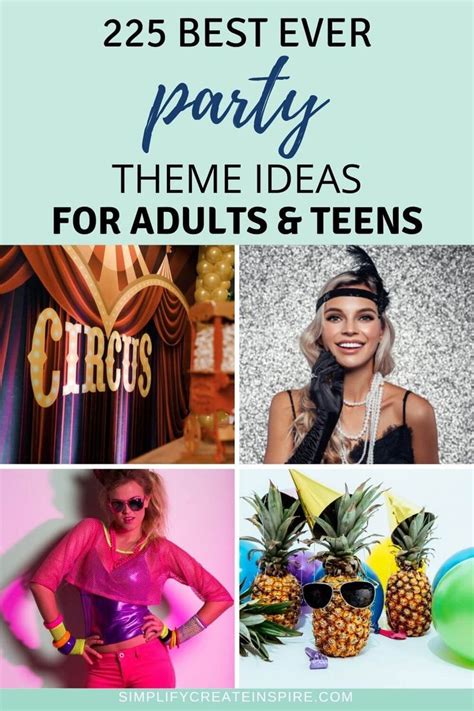 Unique Party Themes For Adults For Adult Birthday Party