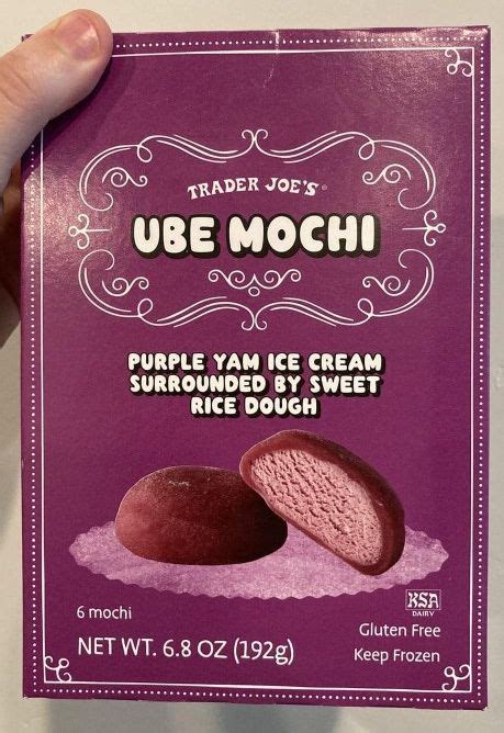 Trader Joes Ube Mochi Ice Cream In 2021 Ube Mochi Ice Cream Mochi