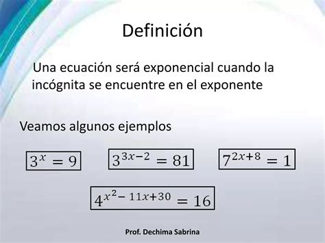 Ecuaciones Exponenciales Ppt Descarga Gratuita