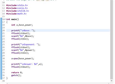 How To Use Pow Function In C Programming Particularly In Eclipse