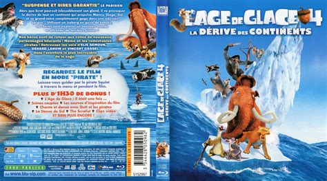 BLU RAY JAQUETTES BLU RAY L âge de glace 4 La dérive des continents