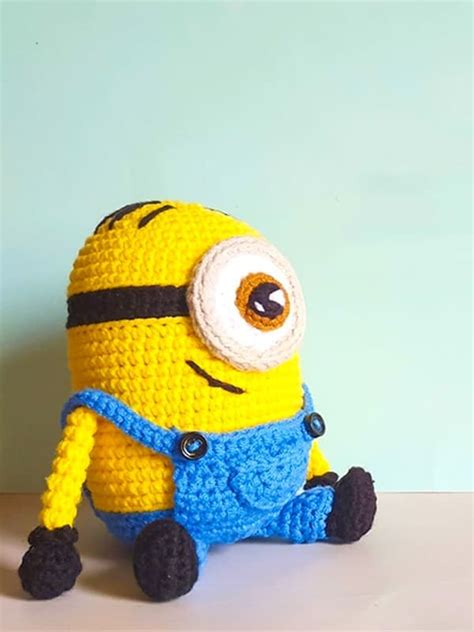 Minion Sentada Pdf Amigurumi Patr N Gratis Pdf Passo A Passo