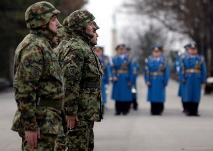 Members Serbian Army Prepare Fire Artillery Editorial Stock Photo