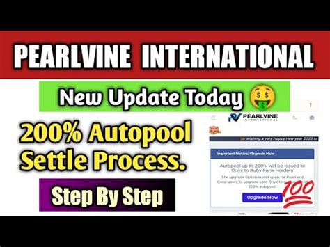 Pearlvine International Autopool Settle Process Step By Step