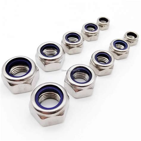 M4 M5 M6 M8 M10 M12 M14 M16 M18 M24 Stainless Steel Nylon Insert Hex Lock Nut Business