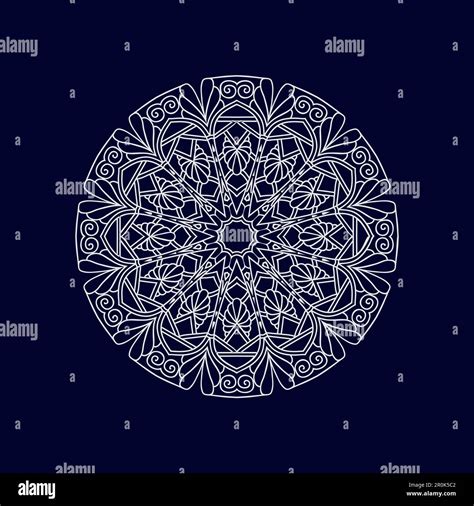 New Mandala Art Vector Illustration Stock Vector Image Art Alamy