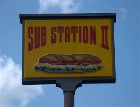 Menu at Sub Station II fast food, Hickory, 422 U.S. Hwy 70 SW