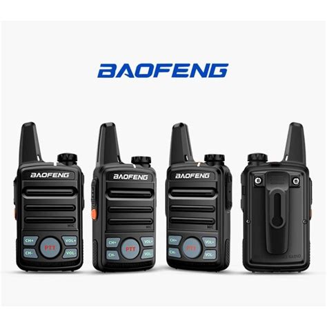 Baofeng Bf T Mini Two Way Radio Walkie Talkie Set Of Black