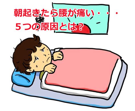 朝起きると腰が痛い・・・5つの原因とは？｜堺市北花田のまつもと鍼灸整骨院