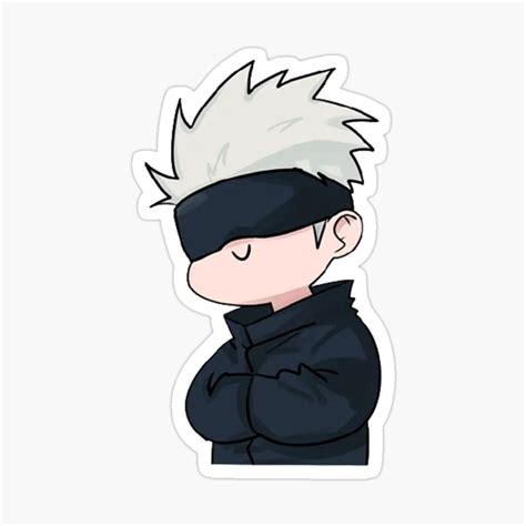 Satoru Gojo Jujutsu Kaisen Cute Anime Sticker By Jujutsukaisene | Hot ...