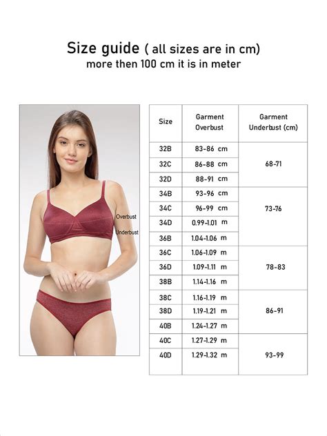 Bra ब्रा Size Chart Check How To Measure Bra Size Lovable India