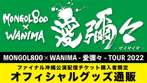 Mongol800×wanima Split Ep 愛彌々 あいやいや リリース特設サイト