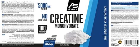 All Stars Creatin Monohydrat G Nstig Kaufen