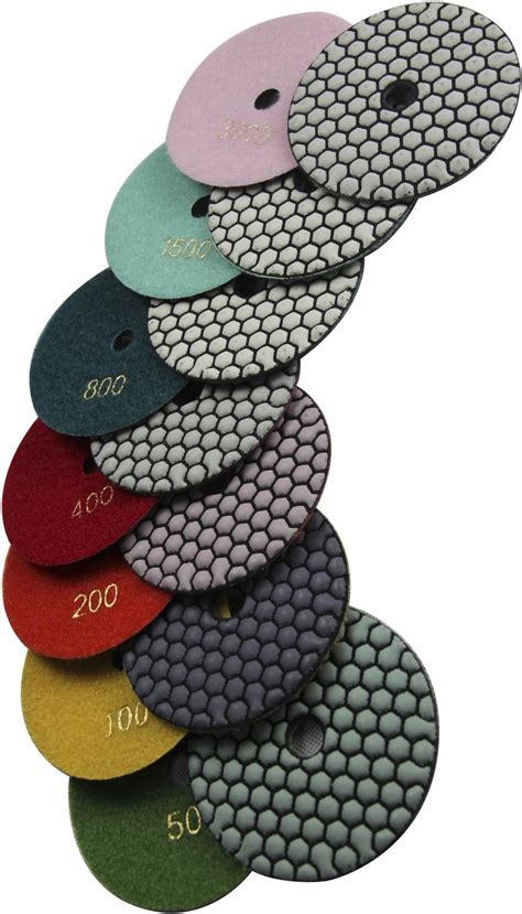 Amazon Konfor Dry Wet Diamond Polishing Pads Pieces For