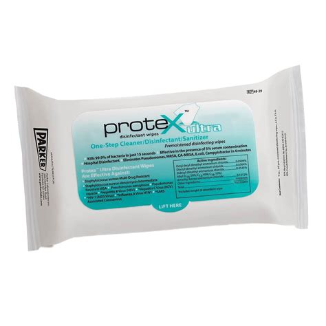 Parker Lab Protex Ultra Disinfectant Wipes 48-70