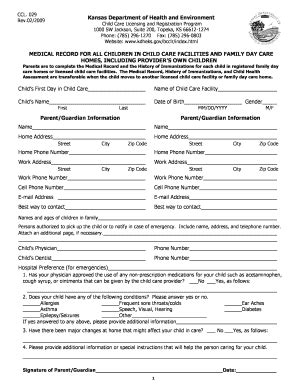 Fillable Online Physical And Immunization Form Fax Email Print Pdffiller